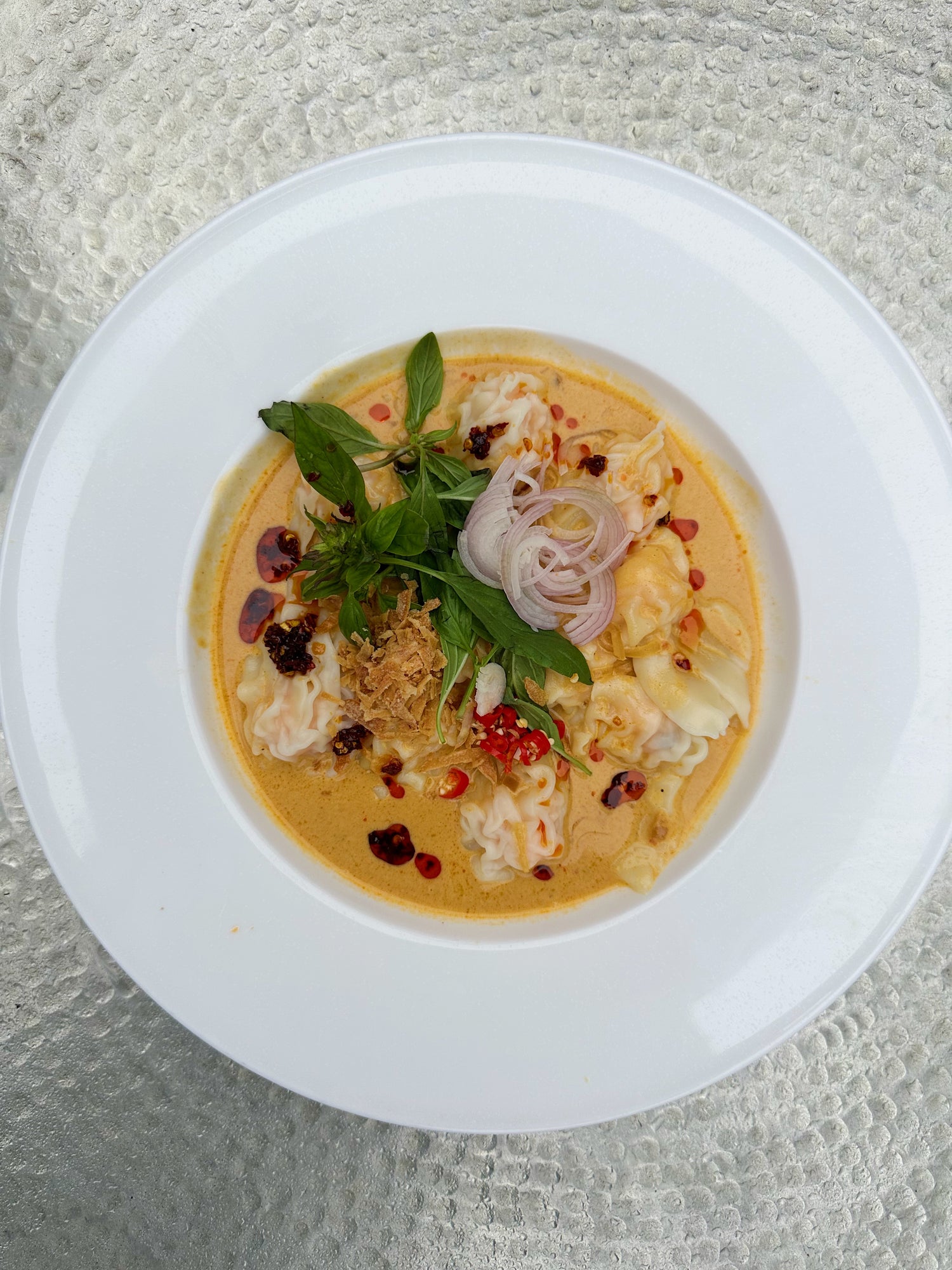 Balinese Jam (Sambal) Wonton Soup