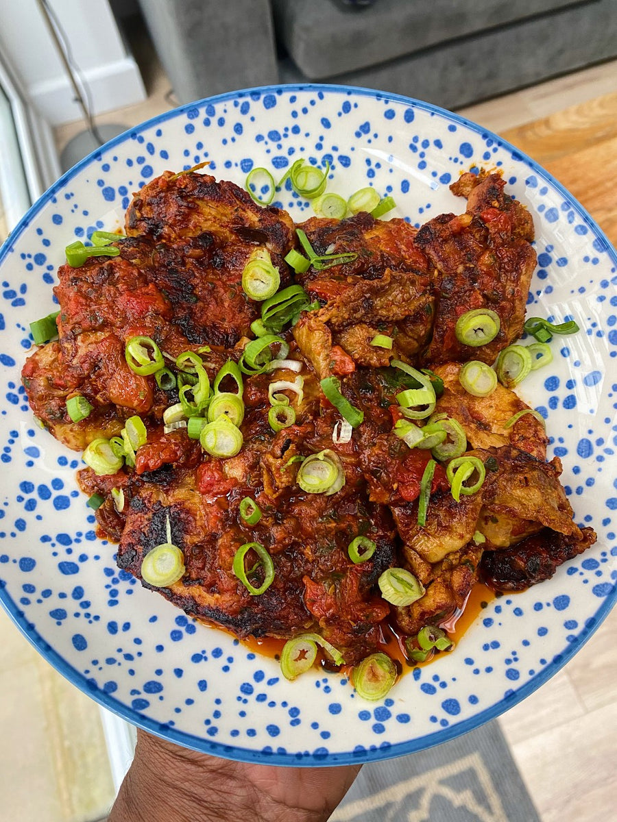 Red Pepper & Spring Onions Chicken – Novice Kitchen